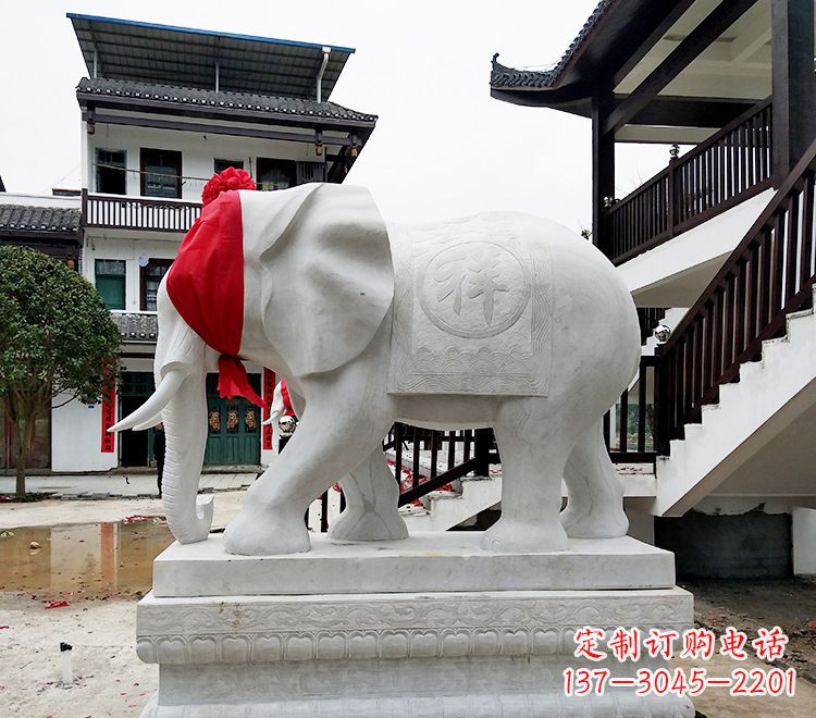 张掖精致大象雕塑
