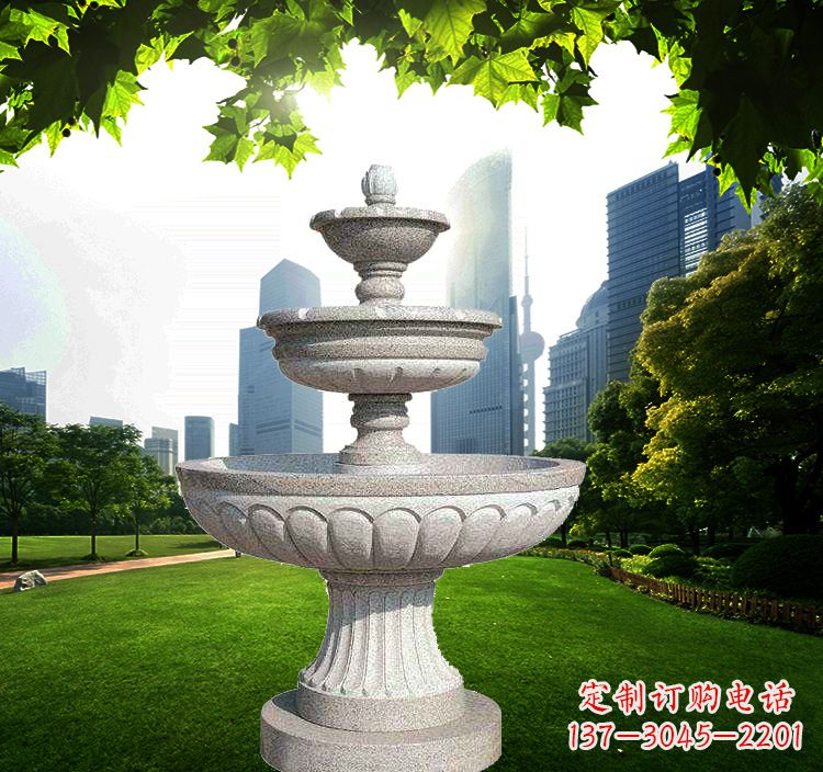 张掖跌水盆石喷泉雕塑
