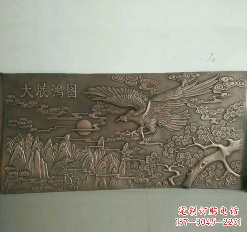 张掖精致锻铜老鹰雕塑