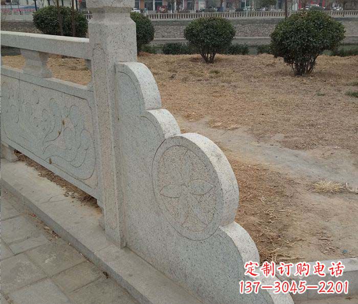 张掖精美仿古护城河石雕栏板