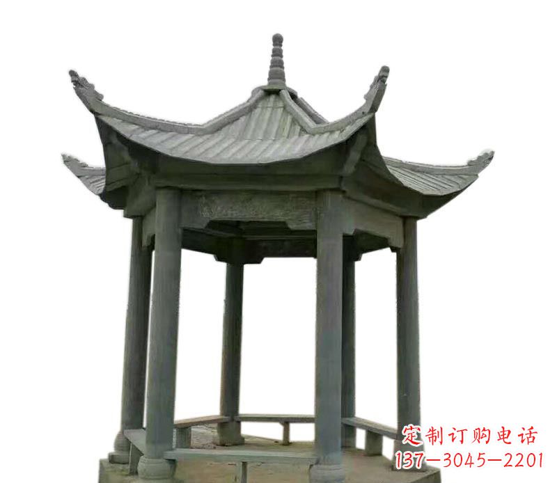 张掖仿古石雕凉亭