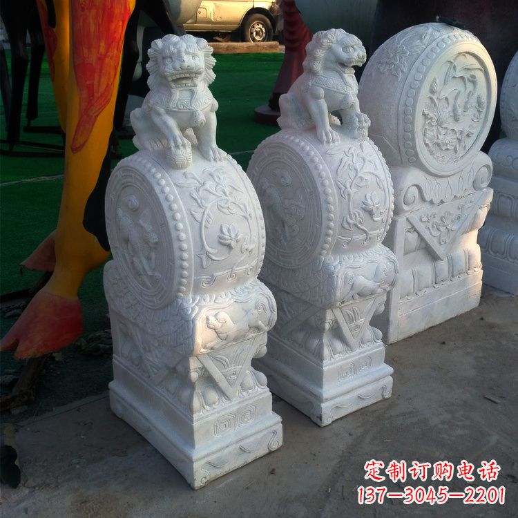 张掖仿古门墩石雕塑,让您的家园更加精致