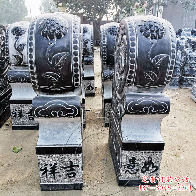 张掖古典门墩雕塑
