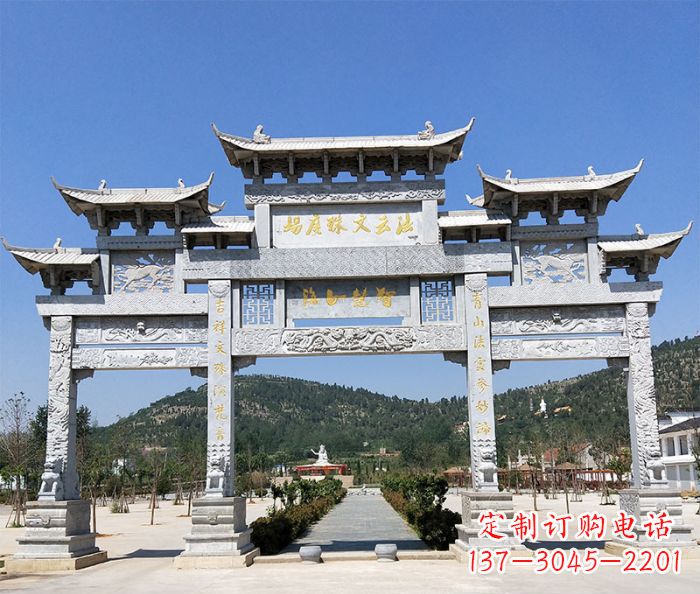 张掖特色牌坊石雕