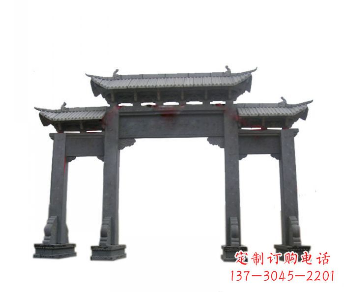 张掖精美仿古牌坊石雕