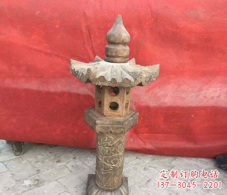 张掖传统风格石灯雕塑
