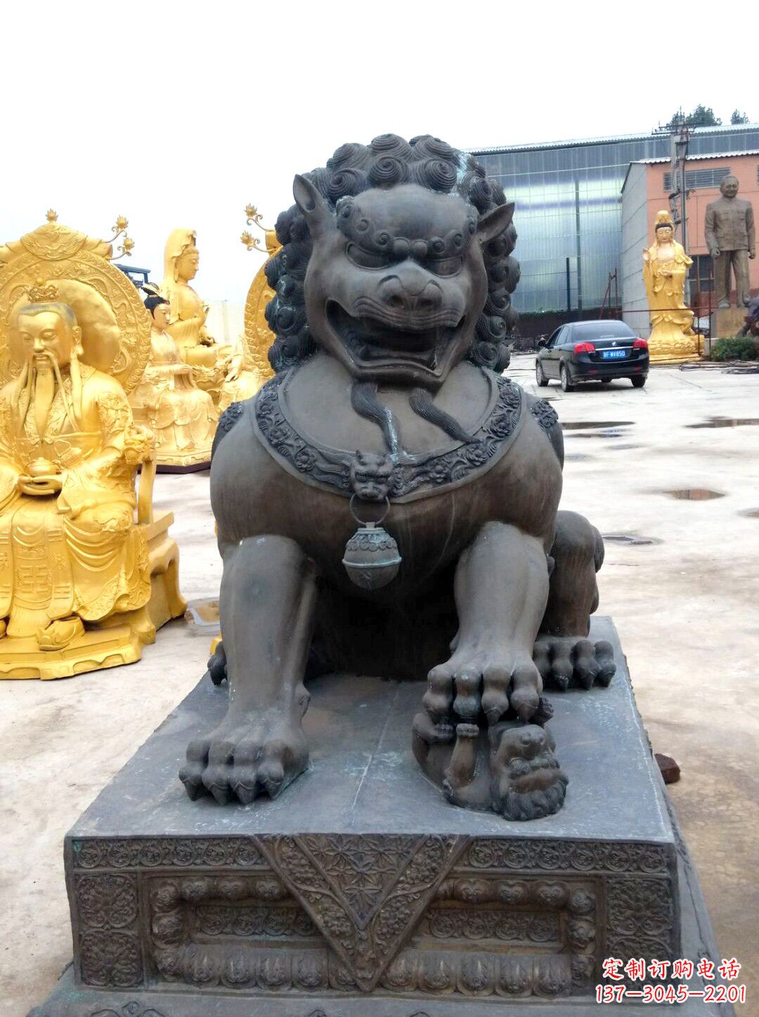 张掖精美仿古铜狮子雕塑