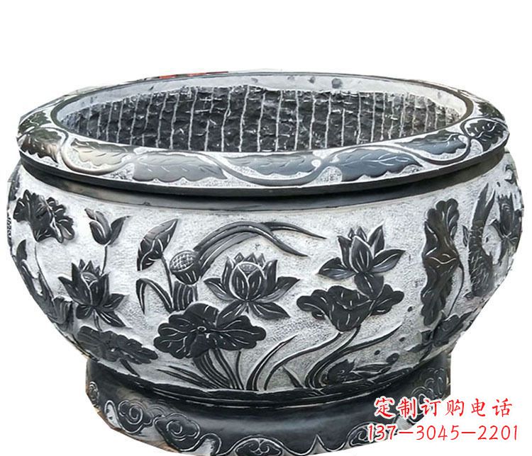 张掖传承古典,精致仿古庭院花盆雕塑