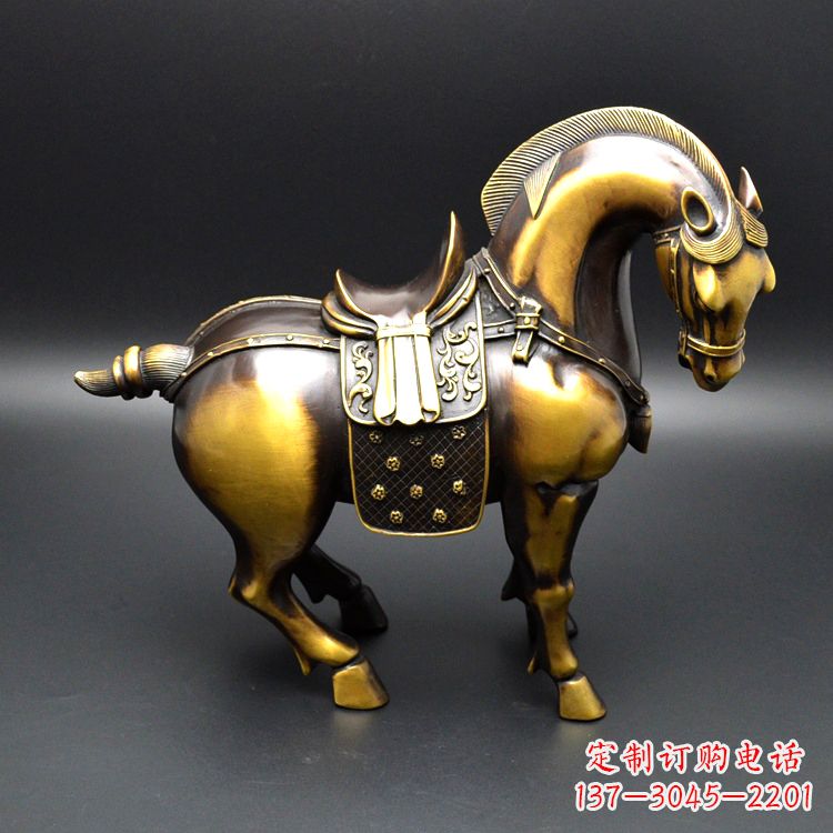 张掖精美仿古铜马雕塑