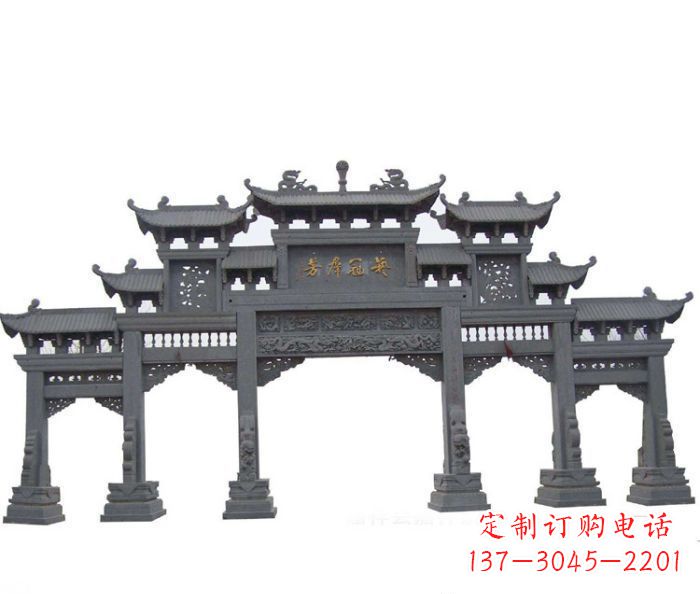 张掖产品名称仿古牌坊石雕