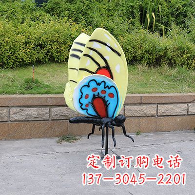 张掖大号黄色蝴蝶雕塑