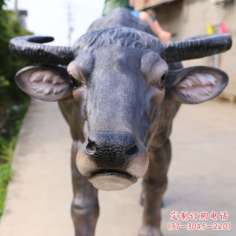 张掖精美水牛雕塑