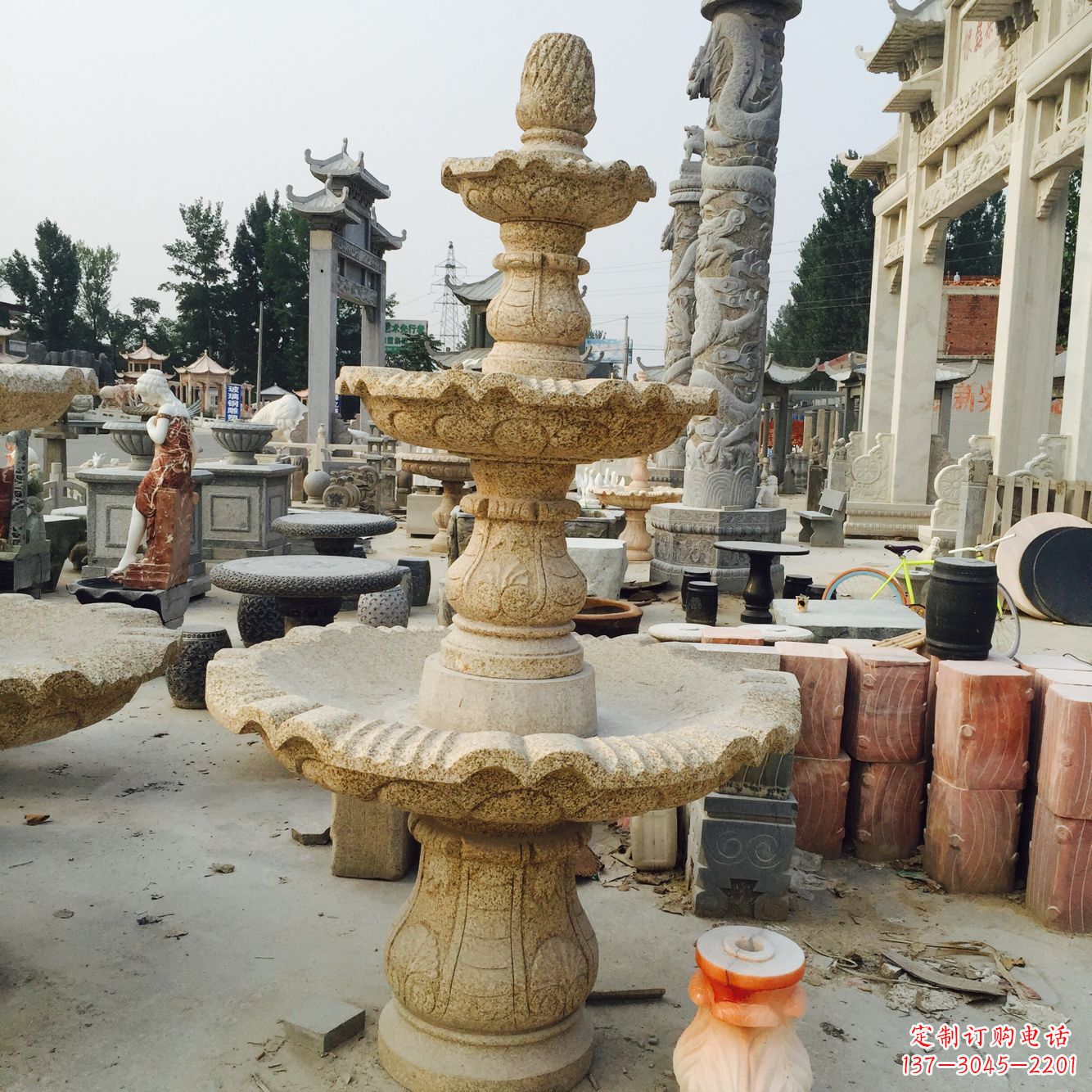 张掖精美风水球石雕艺术品