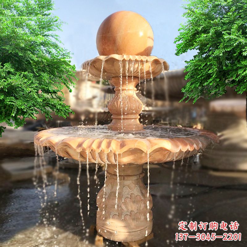 张掖精致别致的风水球雕塑