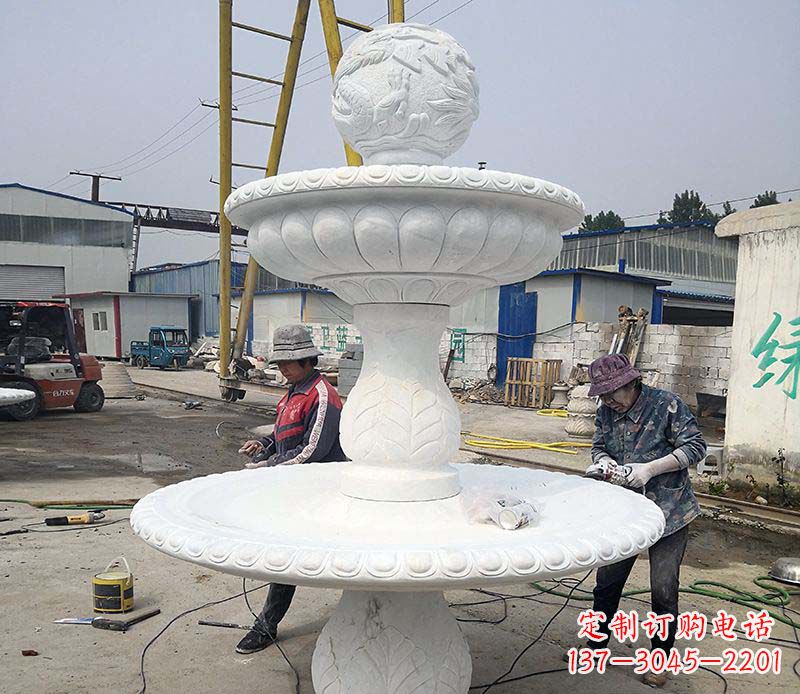 张掖风水球喷泉石雕塑