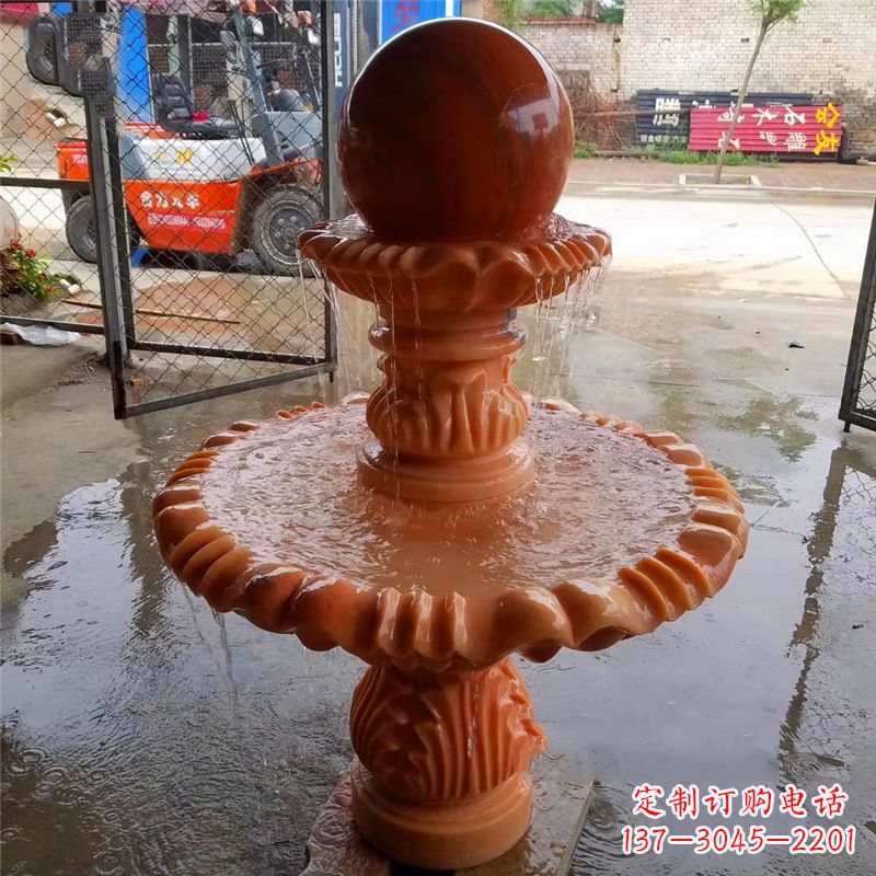 张掖风水球石头雕塑
