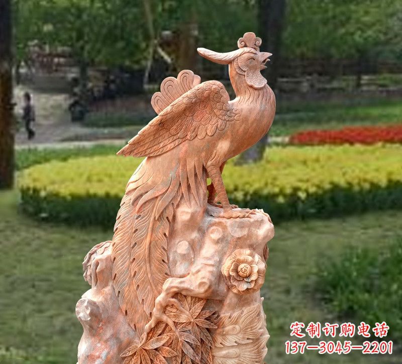 张掖凤凰神鸟公园景观雕塑雕塑摆件