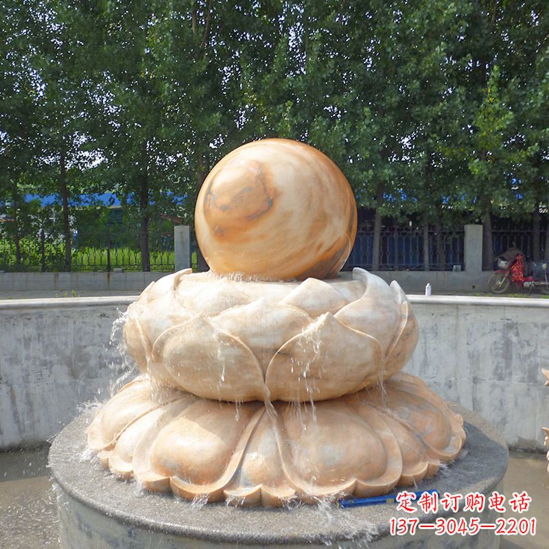 张掖高档石制风水球雕塑让您的空间充满风水之力