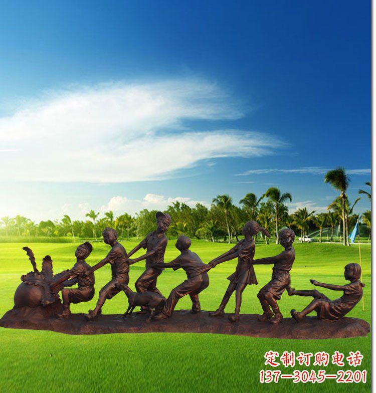 张掖中领雕塑-精美仿铜萝卜雕塑