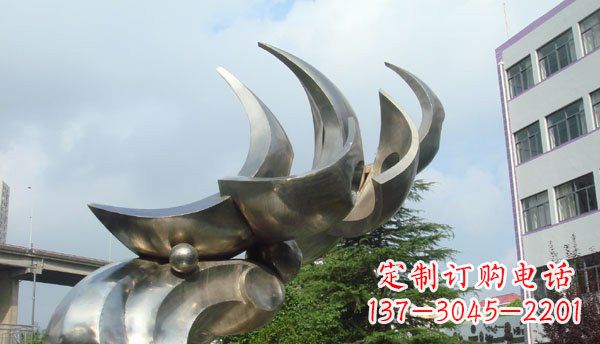 张掖中领雕塑出品不锈钢海鸥雕塑