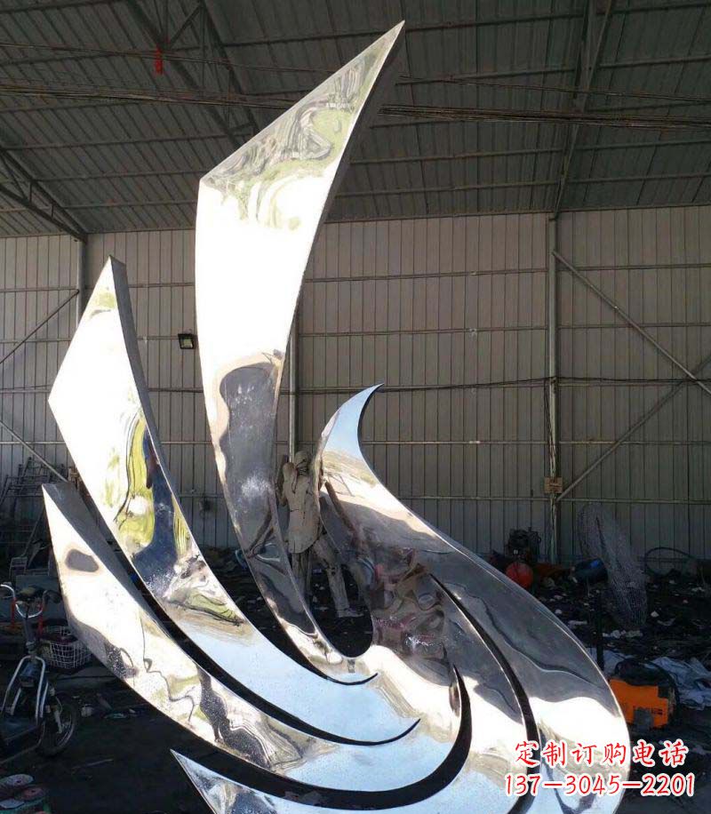 张掖精巧不锈钢和平鸽雕塑