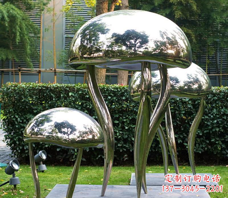 张掖艺术水母不锈钢雕塑