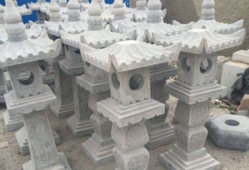 张掖仿古石灯园林景观石雕