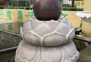 张掖金色彩绘风水球雕塑