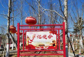 张掖创意不锈钢使命标牌雕塑