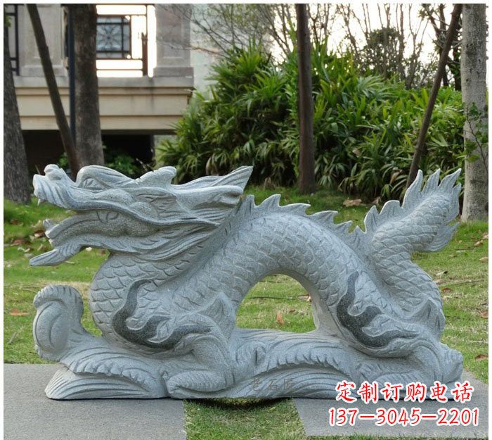 张掖精美雕刻的大理石龙雕塑