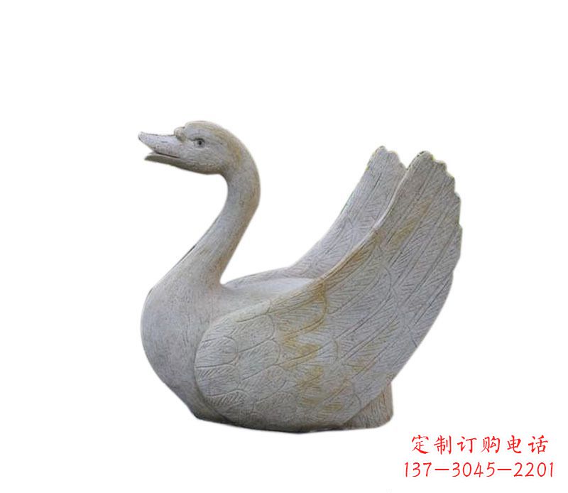 张掖中领雕塑 | 天鹅石雕景观喷泉