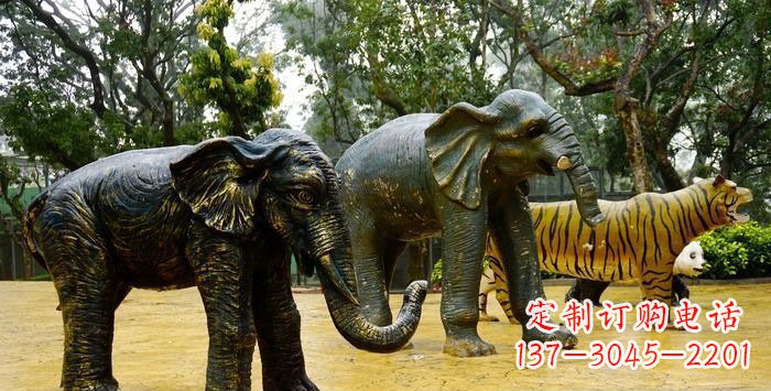 张掖大象雕塑铜雕