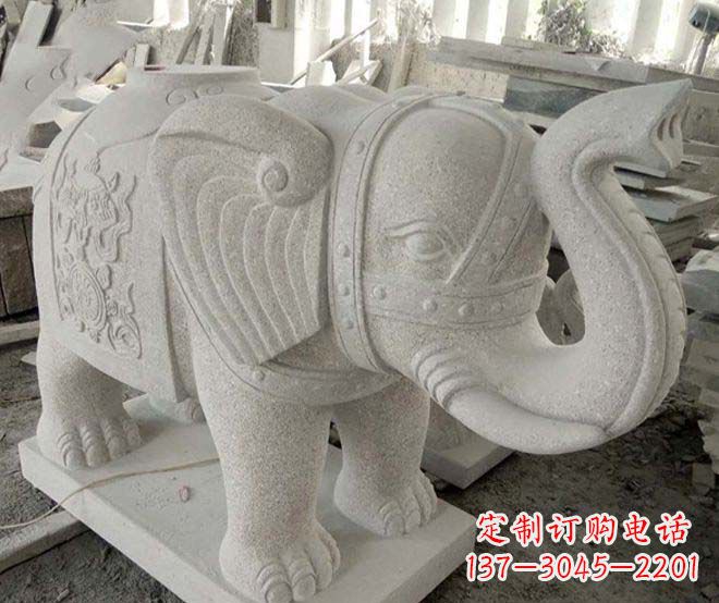 张掖令人惊叹的大象石雕