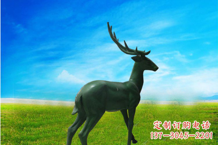 张掖中领雕塑 | 公园动物梅花鹿铜雕