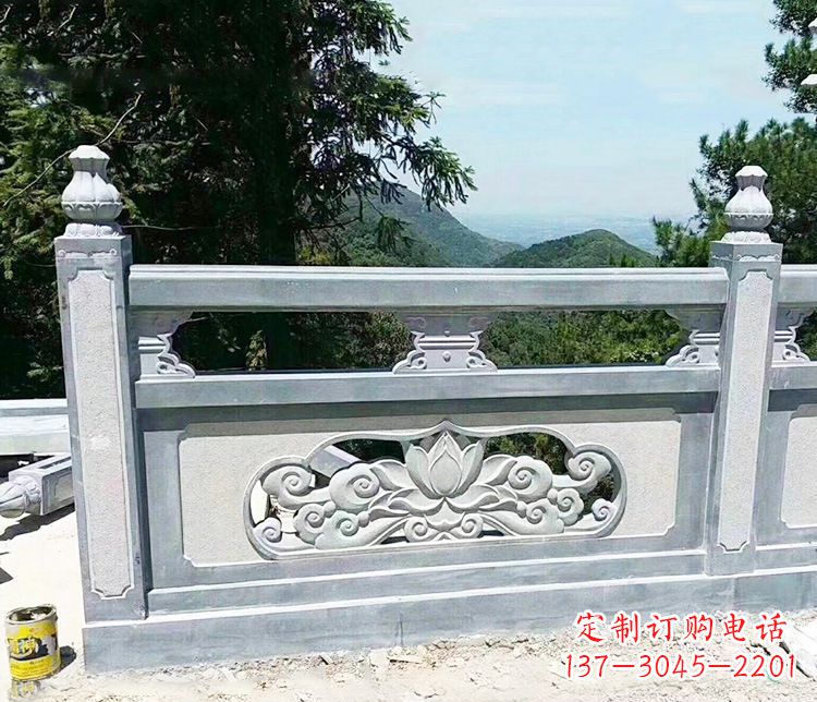 张掖公园仿古石栏板景观石雕 (8)