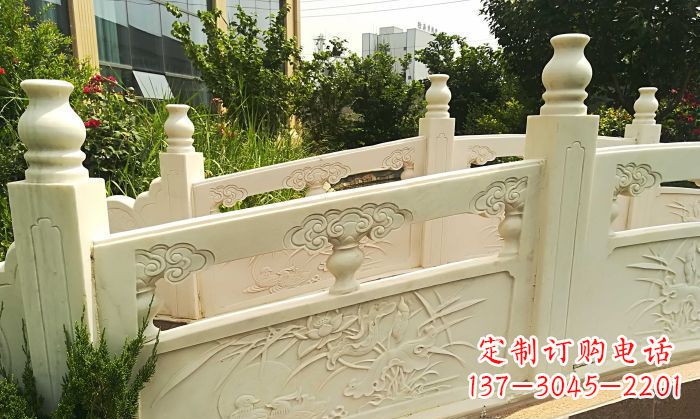 张掖精美汉白玉石拱桥雕塑