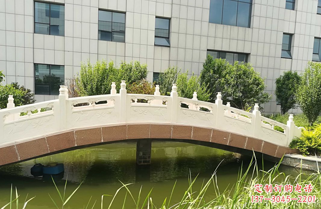 张掖手工制作的汉白玉石拱桥雕塑