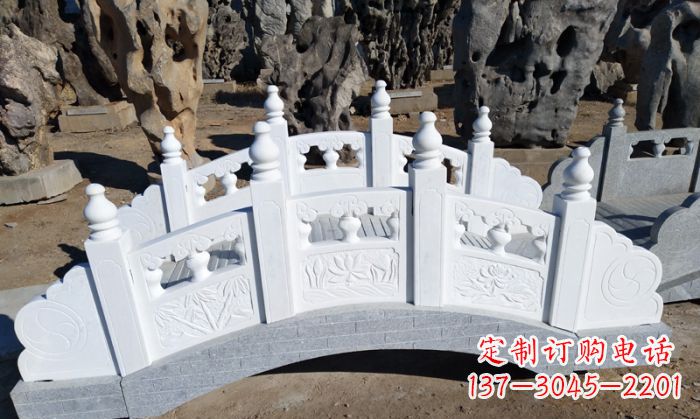 张掖手工雕刻的汉白玉拱桥雕塑