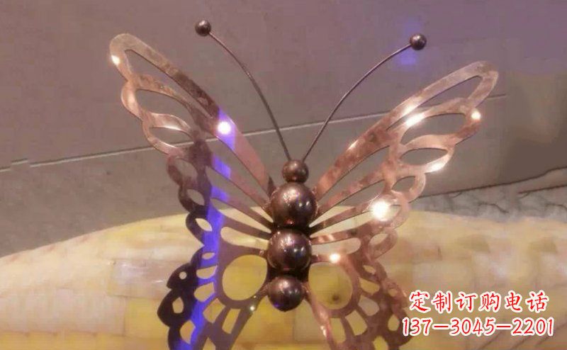 张掖高品质不锈钢蝴蝶雕塑