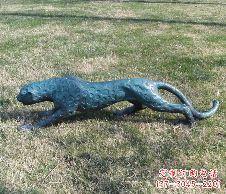 张掖优质铜质金钱豹雕塑