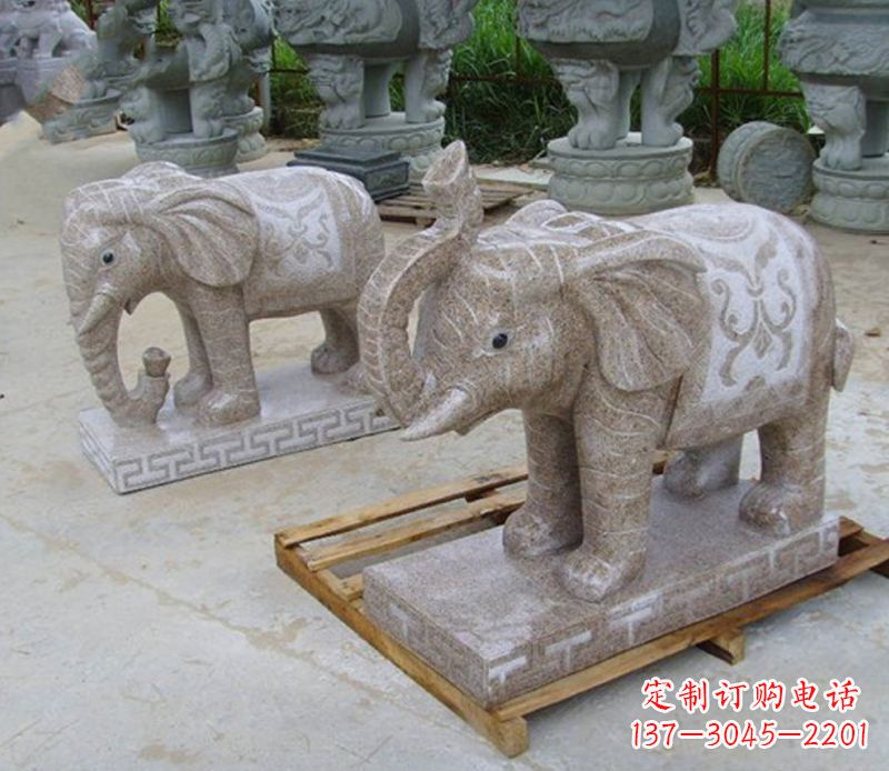 张掖精美大象雕塑