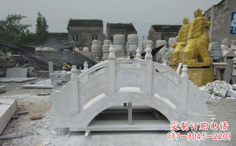 张掖精美的大理石拱桥雕塑