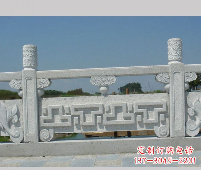 张掖公园景观大理石栏板雕塑