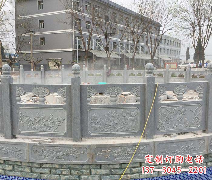 张掖公园景观大理石栏板雕塑