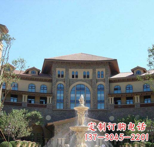 张掖定制欧式古典喷泉大理石雕塑