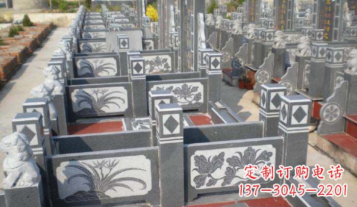 张掖公园景观仿古石栏板 (2)