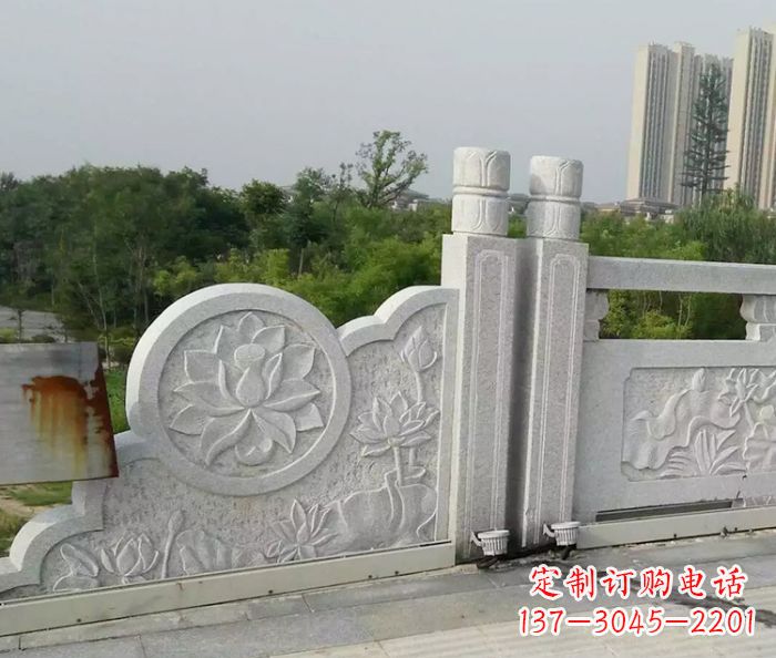 张掖汉白玉石雕栏板