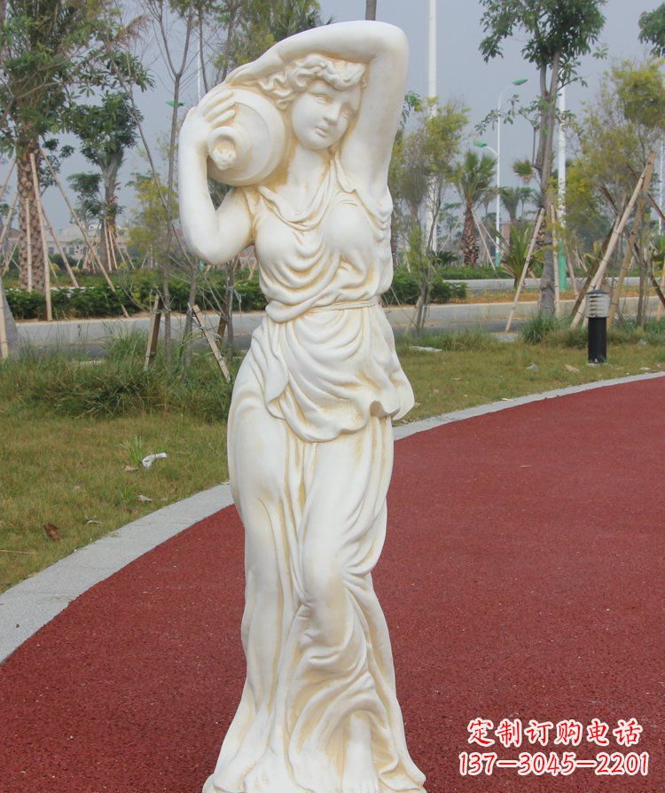 张掖传统仕女石质雕塑