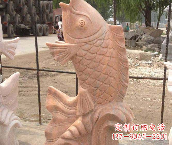 张掖红石喷泉雕塑，点亮公园景观