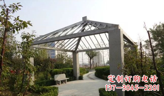 张掖精美不锈钢凉亭雕塑